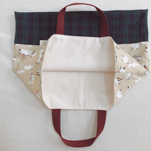new‼【受注製作】入園入学セット/シマエナガ レッスンバッグ 着替え