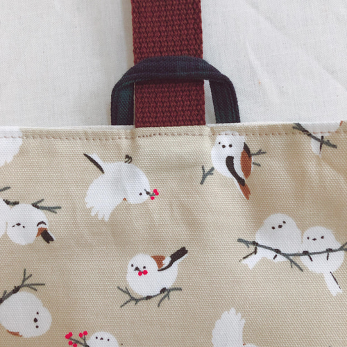new‼【受注製作】入園入学セット/シマエナガ レッスンバッグ 着替え