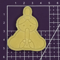 ひな祭り用お内裏様のクッキー型【Sサイズ】 3枚目の画像