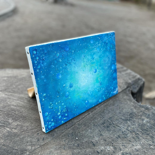 海中から見える光/Light seen from the sea【油絵】【原画】 絵画