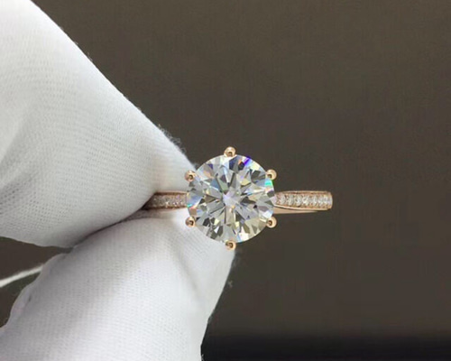 モアサナイト　リング　2ct　ハート　レインボーレッド　フリーサイズ モアサナイト 指輪 2ct ハートカット レインボーレッド
