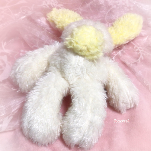 ふわふわうさぎぬいぐるみ（白×黄色） ぬいぐるみ ひな桜 通販