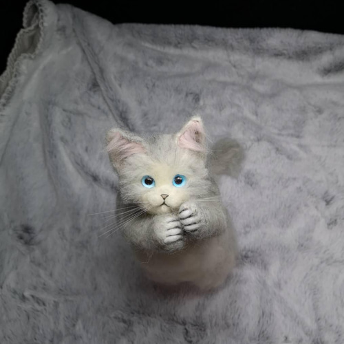 機械猫02 貴婦人猫オブジェ【ハンドメイド 機械猫02 貴婦人猫オブジェ【ハンドメイド