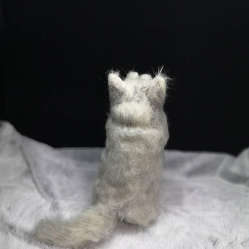 羊毛フェルト猫 【お願い猫】