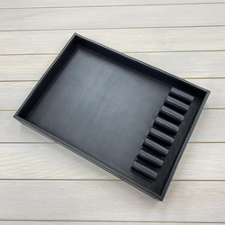 ７丁用シザートレイ ブラック (BOX型)　置き型シザーケース 4枚目の画像