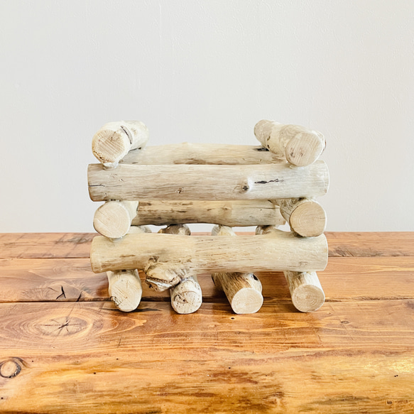 流木インテリア 流木を組み合わせたシンプルなキャンドルホルダー 癒し アロマ 間接照明 キャンプ キャンドル付 N4 7枚目の画像