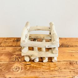 流木インテリア 流木を組み合わせたシンプルなキャンドルホルダー 癒し アロマ 間接照明 キャンプ キャンドル付 N4 4枚目の画像