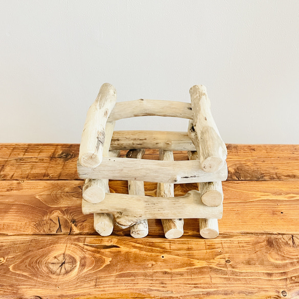 流木インテリア 流木を組み合わせたシンプルなキャンドルホルダー 癒し アロマ 間接照明 キャンプ キャンドル付 N4 4枚目の画像