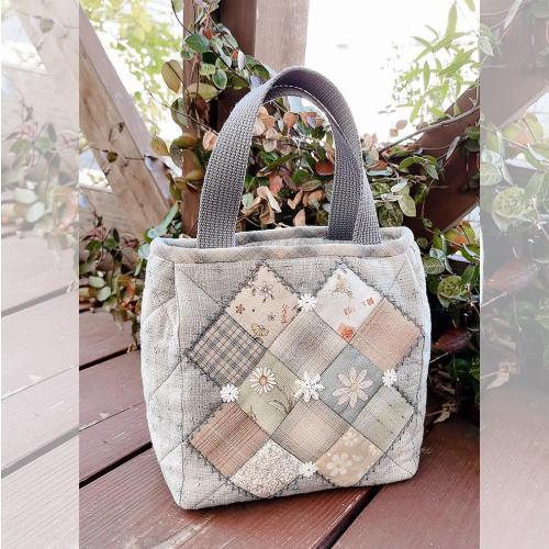 パッチワークキルト　クロスのトートバック　ハンドメイド パッチワークキット】クロスのトートバッグ (#925) キット キルト