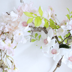 《Renewal》しっとりと佇まいの美しい♡侘桜リース〜Sakura&Magnolia〜3Lsize 3枚目の画像