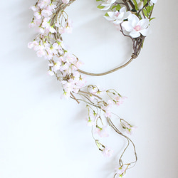 《Renewal》しっとりと佇まいの美しい♡侘桜リース〜Sakura&Magnolia〜3Lsize 2枚目の画像