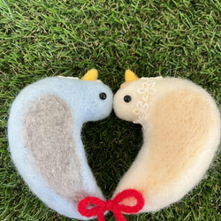羊毛とアクレーヌのラブラブ新婚の小鳥さん❤️ 1枚目の画像