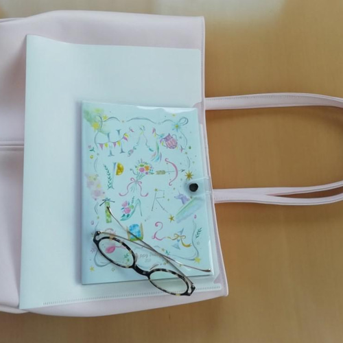 桜ピンク色のふわりトートバッグ（L）「Creema限定」 ショルダー