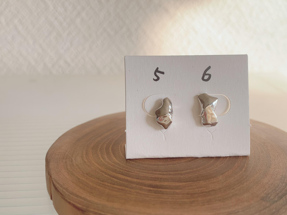 silver950 P01 スタッドピアス（片耳） 7枚目の画像