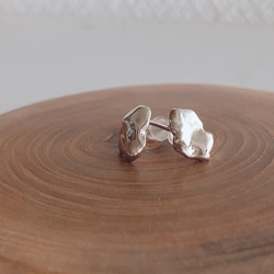 silver950 P01 スタッドピアス（片耳） 2枚目の画像