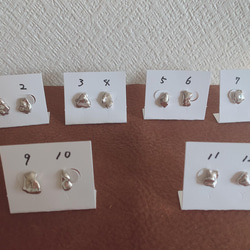 silver950 P01 スタッドピアス（片耳） 4枚目の画像