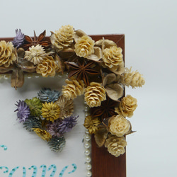 お花のウェルカムボード（フォトフレーム） 2枚目の画像