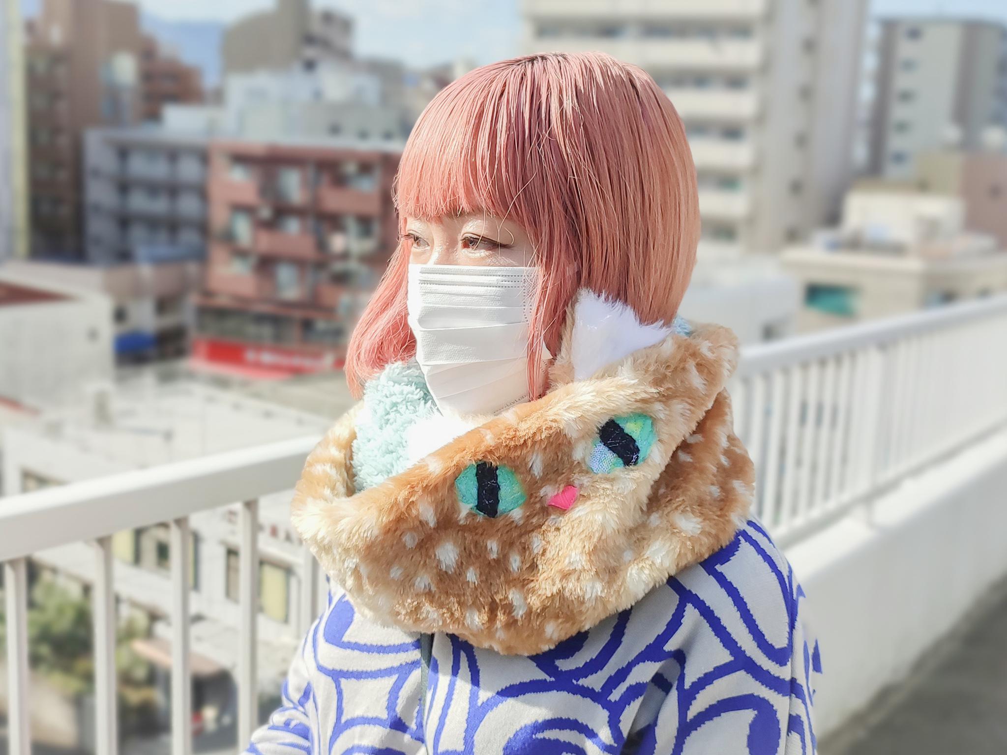 【子ねこの茶トラちゃんと一緒にお出かけスヌード（オーダー可）】