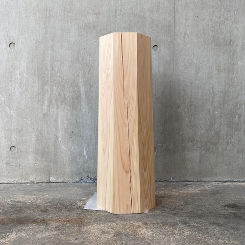 ヒノキの切り株 アルコールスタンド 62センチ 丸太 オブジェ