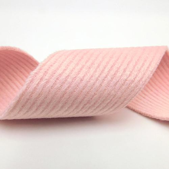 スムースコーデュロイリボン Pink（ピンク）35mm×50cm 3枚目の画像