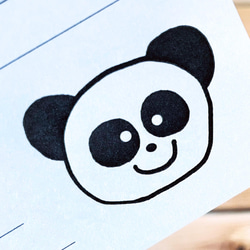 可愛いパンダ　子パンダのミニレターセット　もふもふ　ごろごろ　パンダで遊び心を届ける【活版印刷】【２セット入】 2枚目の画像