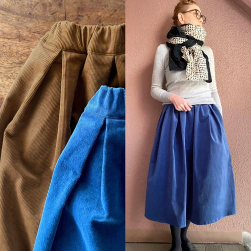 青＆茶❤️2色有❤️長さも選べる❤️スッキリ綺麗な腰回り