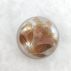 蒔絵ブローチ/ 蘭の花 / maki-e brooch/ orchid flowers 2枚目の画像