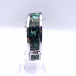 プラスチックバングル時計（JG-009S・グリーンカラー） 3枚目の画像