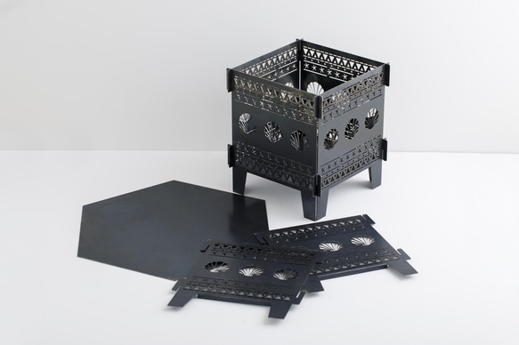 海好き、サーファー好きにもたまらん　2way焚き火台　【TAKIBI-DAI】～kai～ 2枚目の画像