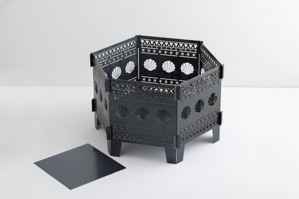 海好き、サーファー好きにもたまらん　2way焚き火台　【TAKIBI-DAI】～kai～ 1枚目の画像