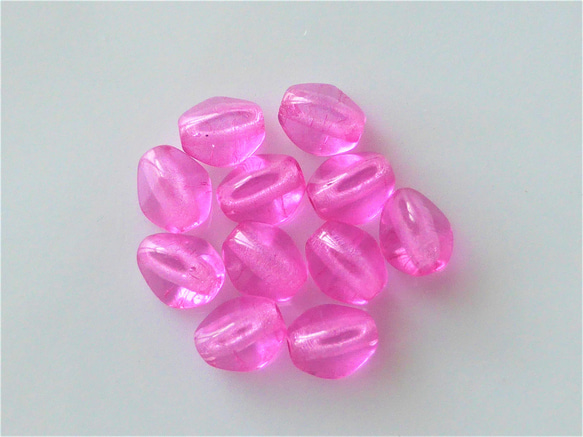種子：10 顆粉紅捷克珠 第1張的照片