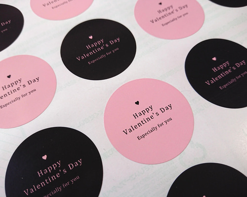 大人可愛い「バレンタイン」シール⑥24片 シール Luke 通販 13208175