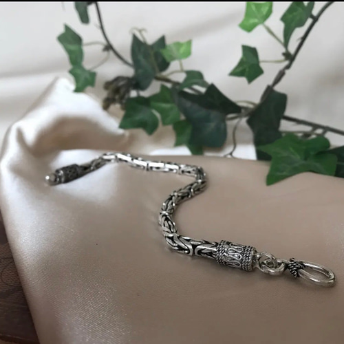 シルバー925 バリチェーン ブレスレット メンズ アクセサリー 送料無料】 シルバー925 本物 メンズブレスレット バリチェーン 鎖