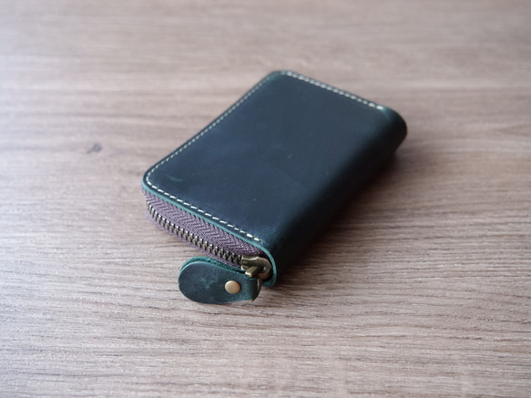 本革 ミニ財布 カードケース クレジットカードケース じゃばら カード入れ メンズ　レディース 4枚目の画像