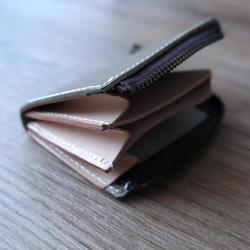 本革 ミニ財布 小さい コンパクト財布 メンズ　レディース 5枚目の画像