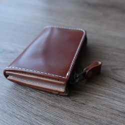 本革 ミニ財布 小さい コンパクト財布 メンズ　レディース 3枚目の画像