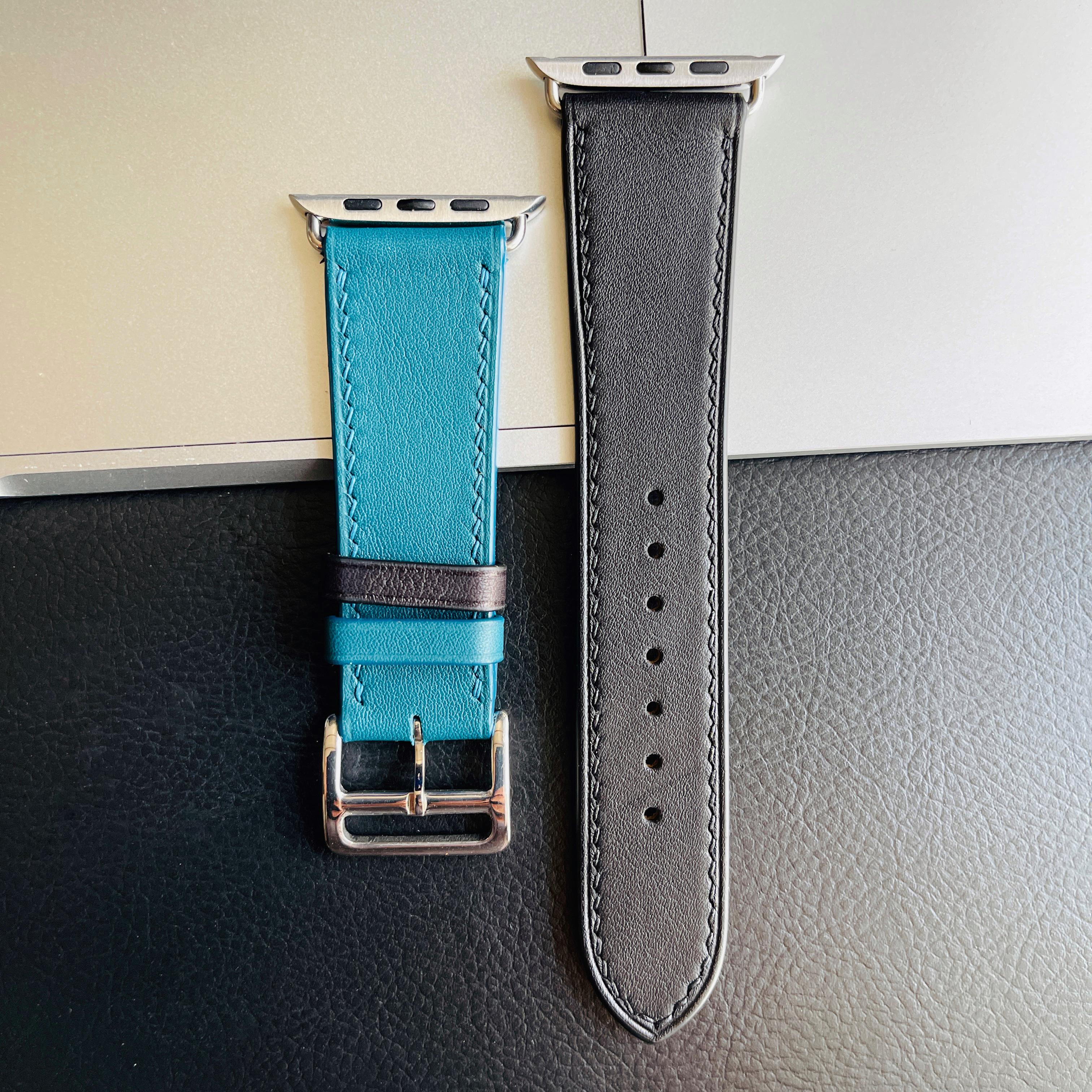 Apple Watch バンド牛皮 アップルウォッチ革レザーベルトハンドメイドAppleWatch レザーベルト手作り