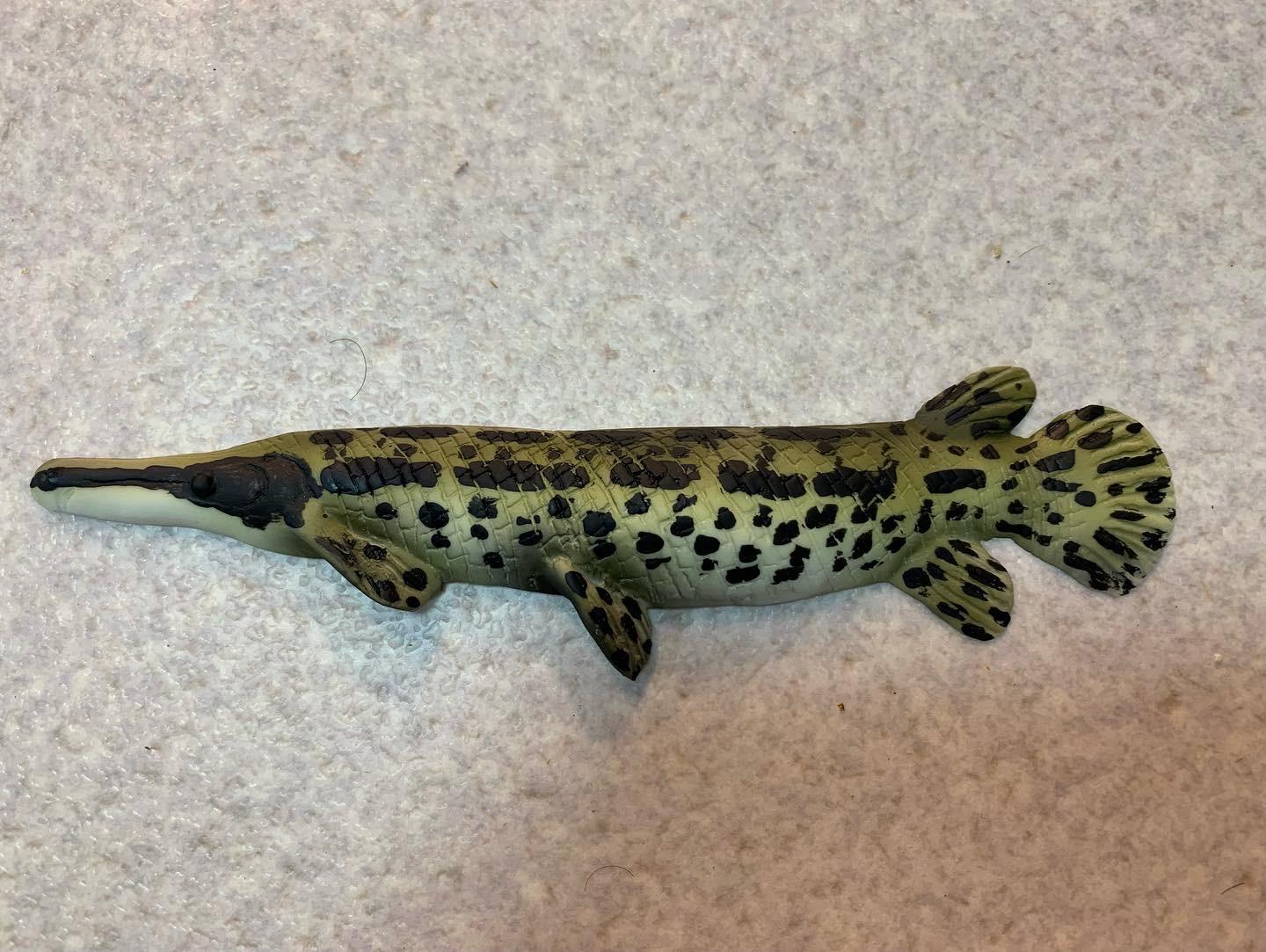 魚フィギュア　レプリカ　オブジェ　置物 ハンドメイド　60cmアリゲーターガー