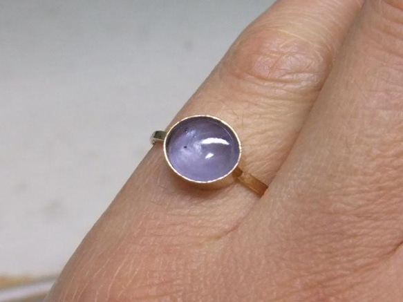 雪の妖精＊star sapphire 14kgf ring 4枚目の画像