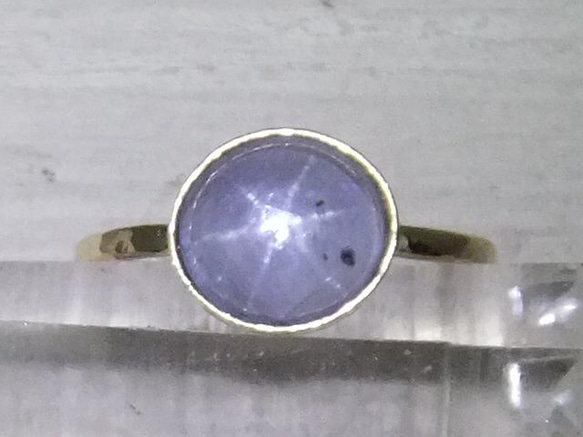 雪の妖精＊star sapphire 14kgf ring 3枚目の画像