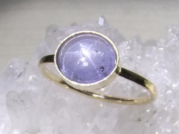 雪の妖精＊star sapphire 14kgf ring 1枚目の画像