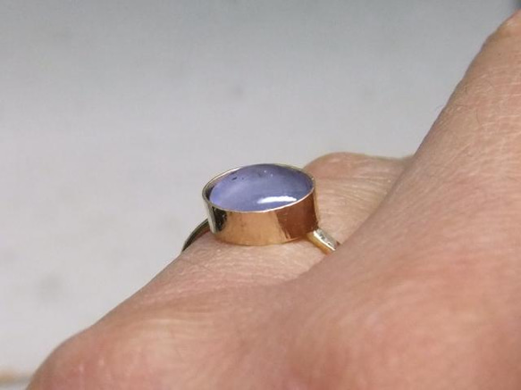 雪の妖精＊star sapphire 14kgf ring 5枚目の画像