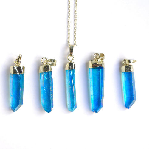 オーロラ水晶ネックレス｜azure sky ネックレス・ペンダント Une