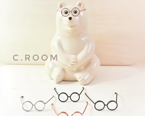 しろくま貯金箱】しろくまメガネ ブロンズ その他置物 C.room しろくま貯金箱】しろくまメガネ ブロンズ その他置物 C.room