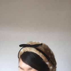 毛皮髮帶（用緞帶系的類型，小鹿斑比圖案） 第10張的照片