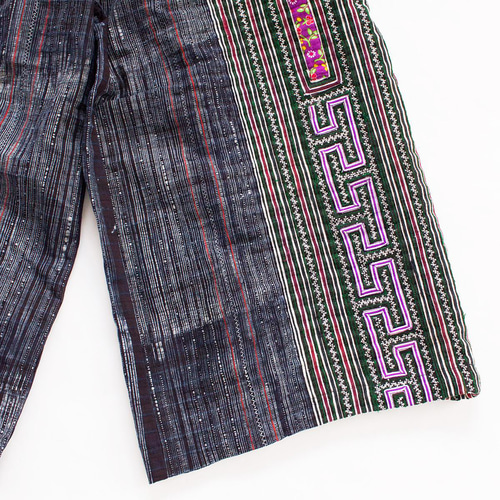 古着　モン族　刺繍　デザイン　エスニック  パンツ　ヴィンテージ　ハンドメイド 古着 モン族 刺繍 デザイン エスニック パンツ ヴィンテージ