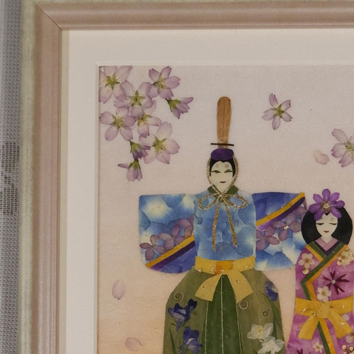 押し花 押し花アート おひな様 新作2022 青い鳥2個目までの方