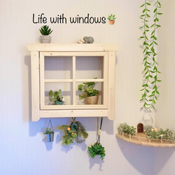 窓 】出窓の飾り棚 本棚・絵本棚・マガジンラック バナナの木工雑貨