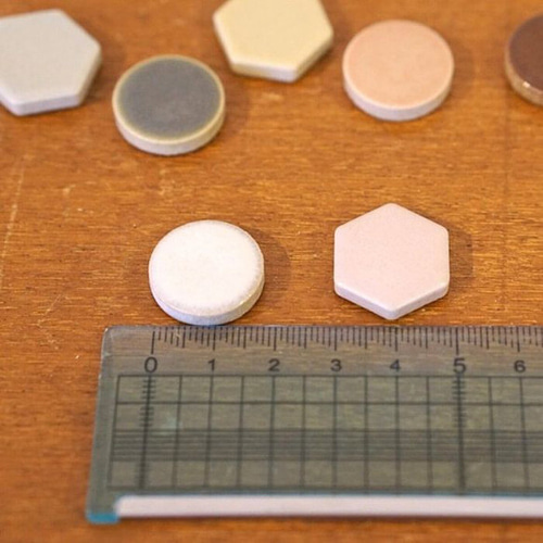 タイル】19丸／MIXカラー (全4種)【 DIY／ハンドメイド／タイル雑貨