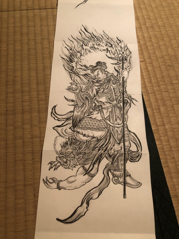 ≪超目玉★12月≫ 見本【水墨画】お寺、神社の奉納、絵馬、御朱印承ります イラスト